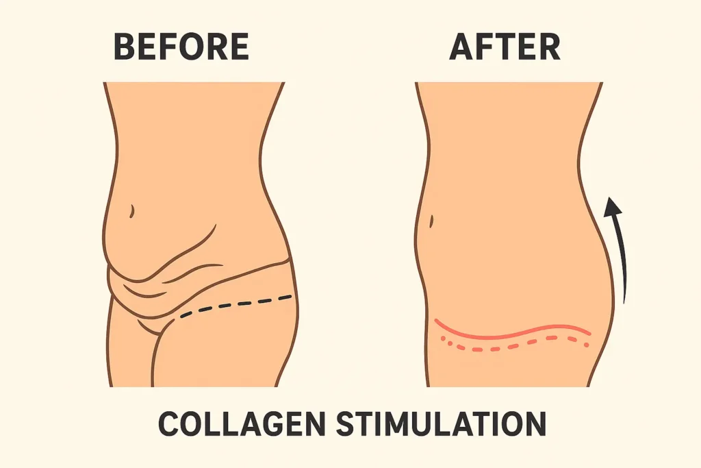 Before and after results for sagging skin after weight loss injections Cannock