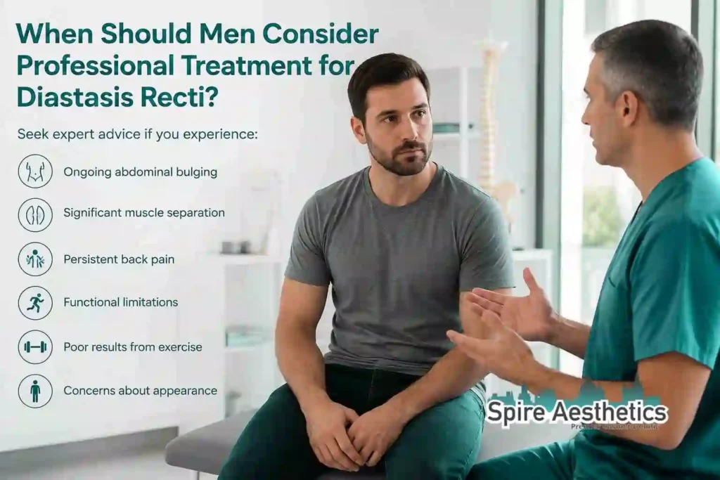When Should Men Consider Professional Treatment for Diastasis Recti Cannock?
