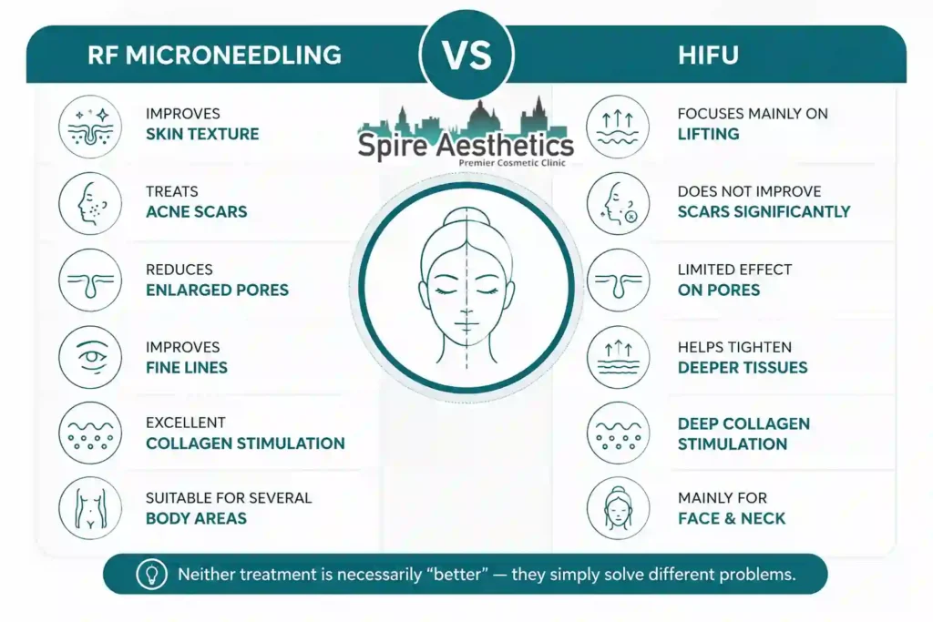 RF Microneedling vs HIFU: Which Treatment Gives Better Results Cannock?